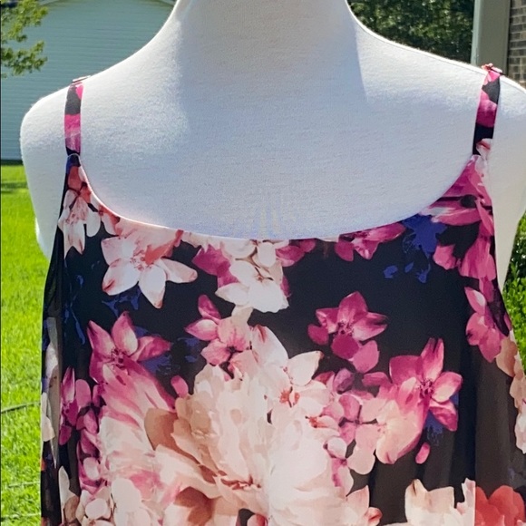 Lane Bryant Women’s Pink Floral Print Dress - Picture 2 of 8